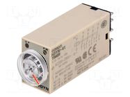 Timer; 0,1min÷10h; 4PDT; 250VAC/3A; Usup: 200÷230VAC; H3YN; socket OMRON