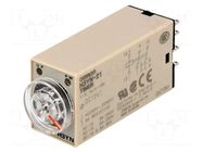 Timer; 0,1min÷10h; DPDT; 250VAC/5A; 12VDC; H3YN; socket; -10÷50°C OMRON