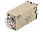 Timer; 0,1min÷10h; DPDT; 250VAC/5A; Usup: 100÷120VAC; H3YN; socket OMRON