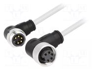 Cable: for sensors/automation; PIN: 5; unshielded; Len: 600mm; plug HARTING