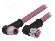 Cable: for sensors/automation; PIN: 4; M12-M12; B code-Profibus HARTING