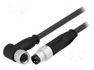Cable: for sensors/automation; PIN: 3; 1m; plug HARTING
