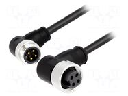 Cable: for sensors/automation; PIN: 4; unshielded; plug; 0.3m HARTING