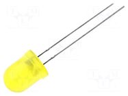 LED; yellow; 8mm; 20÷70mcd; 60°; Front: convex; 2.1÷2.5VDC KINGBRIGHT ELECTRONIC