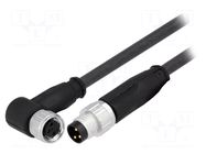 Cable: for sensors/automation; PIN: 3; 0.5m; plug HARTING