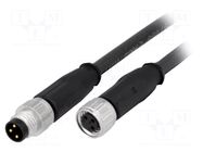 Cable: for sensors/automation; PIN: 3; 0.5m; plug HARTING