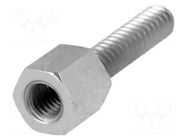 Screwed spacer sleeve; 5mm; Int.thread: M3; Ext.thread: UNC4-40 DREMEC