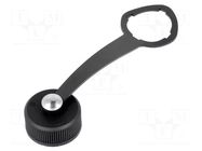 Protection cover; IP67; black; Application: MX-1300550001 MOLEX