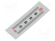 Ruler; figures horizontally arranged,self-adhesive; W: 11mm ELESA+GANTER