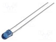 IR transmitter; 3mm; 880nm; blue,transparent; 7mW; 30°; THT KINGBRIGHT ELECTRONIC