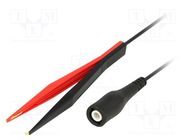 Kelvin cable; 70VDC; 1A; Len: 1m; red and black; Kelvin Programme SCHÜTZINGER