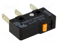 Microswitch SNAP ACTION; 0.1A/125VAC; 0.1A/30VDC; without lever OMRON Electronic Components