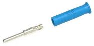 CONN, BANANA, PLUG, 10A, SOLDER, BLU