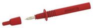 TEST PROBE CONN, BANANA TIP, 36A, RED