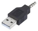 ADAPTER, USB A PLUG-3.5MM STEREO PLUG