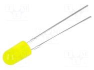 LED; 5mm; yellow; 100÷150mcd; 30°; Front: convex; 1.8÷2.6VDC OPTOSUPPLY