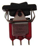 ROCKER SWITCH, SPDT, 5A, 120V, BLACK