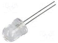 LED; blue; 10mm; 6500÷8500mcd; 30°; Front: convex; 2.8÷3.8VDC LUCKYLIGHT