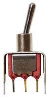 TOGGLE SWITCH, SPDT, 0.4VA, 20V, THT