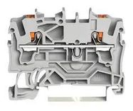 TERMINAL BLOCK, DINRAIL, 2WAYS, 12AWG