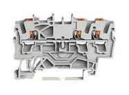 TERMINAL BLOCK, DINRAIL, 3WAYS, 12AWG