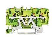 TERMINAL BLOCK, DINRAIL, 3WAYS, 12AWG
