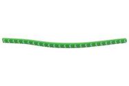 CABLE MARKER, PRE PRINTED, PVC, GREEN