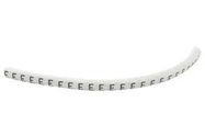 CABLE MARKER, PRE PRINTED, PVC, WHITE