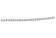 CABLE MARKER, PRE PRINTED, PVC, WHITE