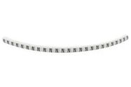 CABLE MARKER, PRE PRINTED, PVC, WHITE