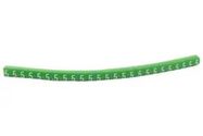CABLE MARKER, PRE PRINTED, PVC, GREEN