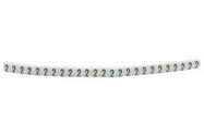 CABLE MARKER, PRE PRINTED, PVC, WHITE