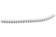 CABLE MARKER, PRE PRINTED, PVC, WHITE