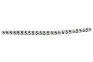 CABLE MARKER, PRE PRINTED, PVC, WHITE