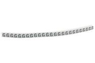 CABLE MARKER, PRE PRINTED, PVC, WHITE