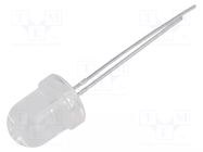 LED; yellow; 8mm; 70÷120mcd; 60°; Front: convex; 1.6÷2.6VDC LUCKYLIGHT