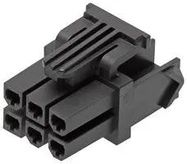 RECEPTACLE HOUSING, 18POS, NYLON, BLACK