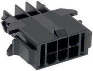 PLUG HOUSING, 20POS, NYLON, BLACK