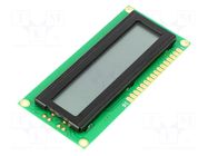 Display: LCD; alphanumeric; STN Positive; 16x1; 80x36x9mm; PIN: 16 DISPLAY ELEKTRONIK