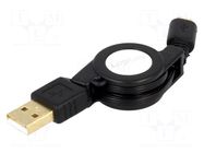 Cable; USB 2.0,rolled; USB A plug,USB B micro plug; gold-plated LOGILINK