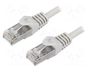 Patch cord; F/UTP; Cat: 5e; RJ45 plug,both sides; stranded; CCA LOGILINK