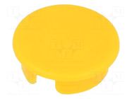 Cap; ABS; yellow; push-in; round OKW