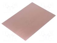 Laminate; FR4,epoxy resin; 1mm; L: 297mm; W: 210mm; Coating: copper SOLDER PEAK