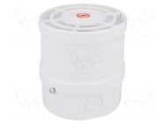 Signaller: sound; siren; 9÷28VDC; 115dB; 140; IP65; white; ABS; 120mA WERMA