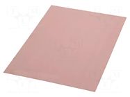 Laminate; FR4,epoxy resin; 1mm; L: 420mm; W: 297mm; Coating: copper SOLDER PEAK