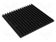 Heatsink: extruded; grilled; black; L: 150mm; W: 159mm; H: 10mm FISCHER ELEKTRONIK