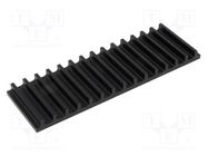 Heatsink: extruded; grilled; black; L: 50mm; W: 159mm; H: 10mm FISCHER ELEKTRONIK