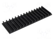 Heatsink: extruded; grilled; universal; black; L: 50mm; W: 159mm FISCHER ELEKTRONIK