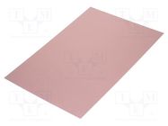 Laminate; FR4,epoxy resin; 1mm; L: 420mm; W: 297mm; Coating: copper 