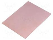 Laminate; FR4,epoxy resin; 1mm; L: 100mm; W: 75mm; Coating: copper SOLDER PEAK